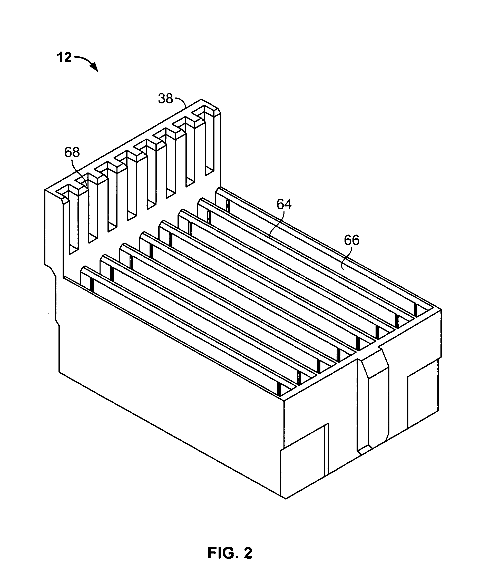 Skew controlled leadframe for a contact module assembly