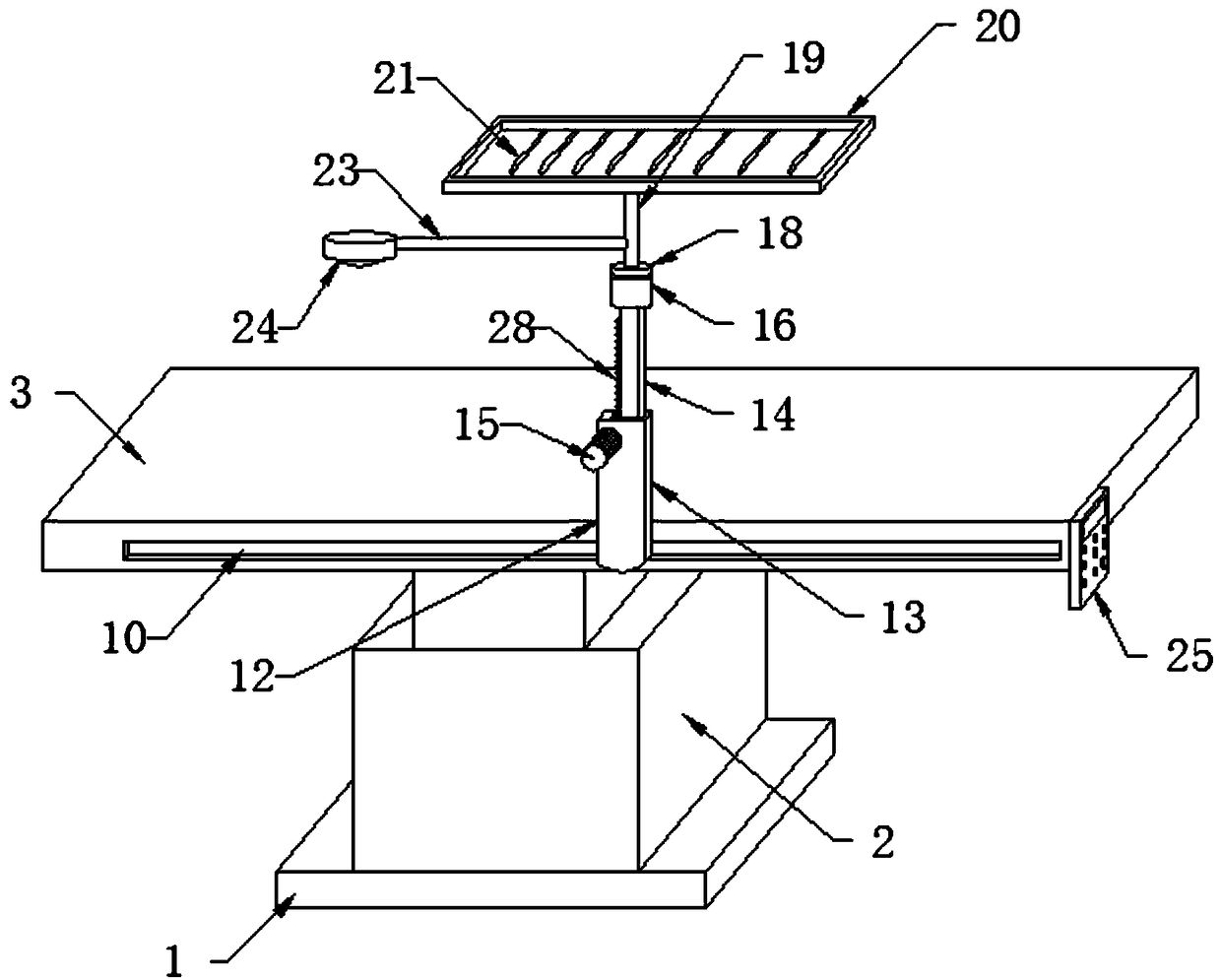 Intelligent operating table with positioning function