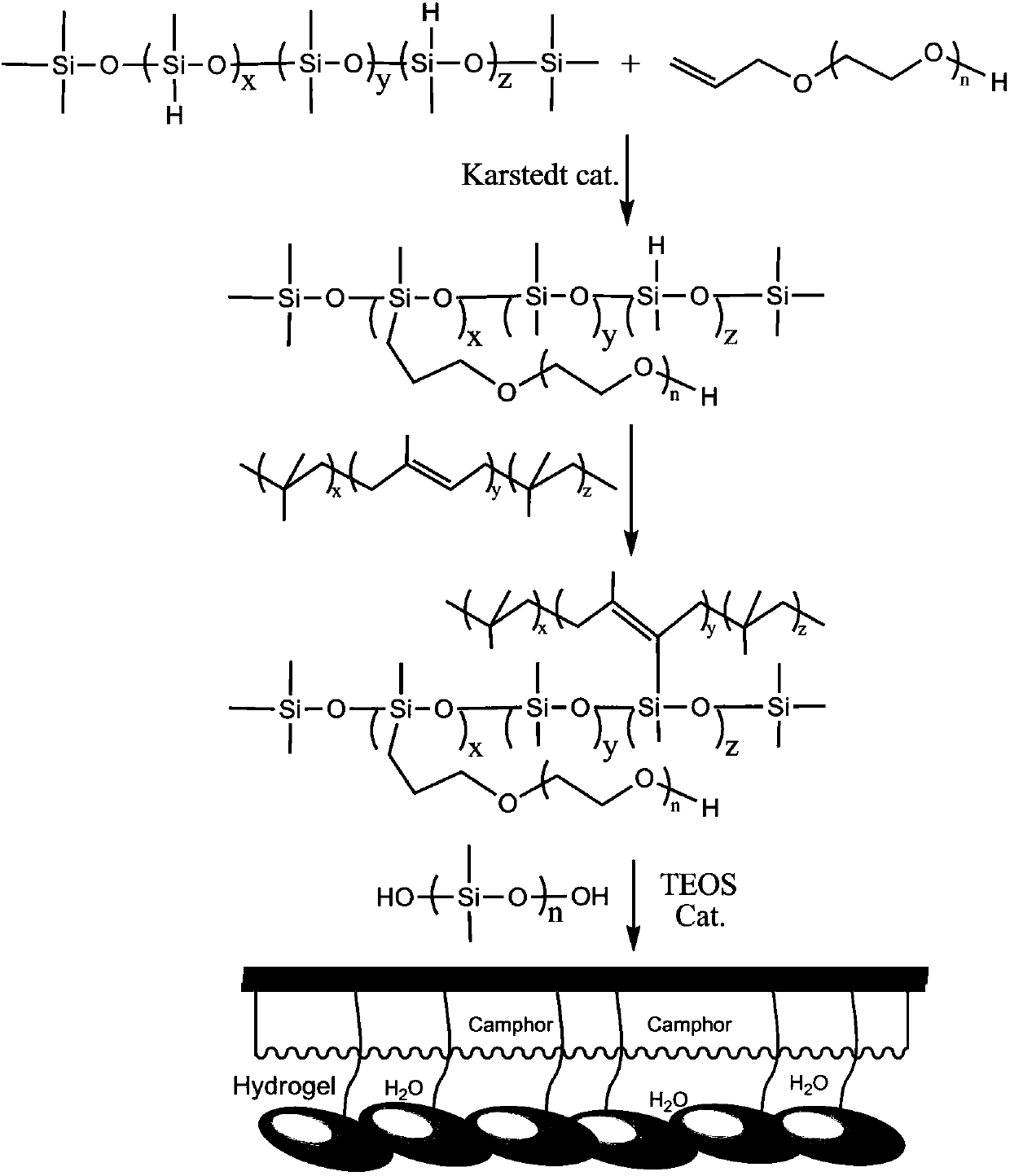 Environment-friendly anti-fouling material based on silicone hydrogel resin and natural anti-fouling agent