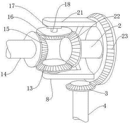 Car rear axle differential device