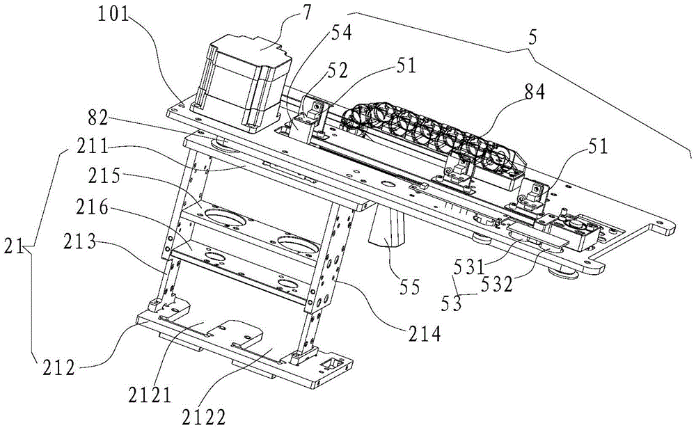 A stamping machine system