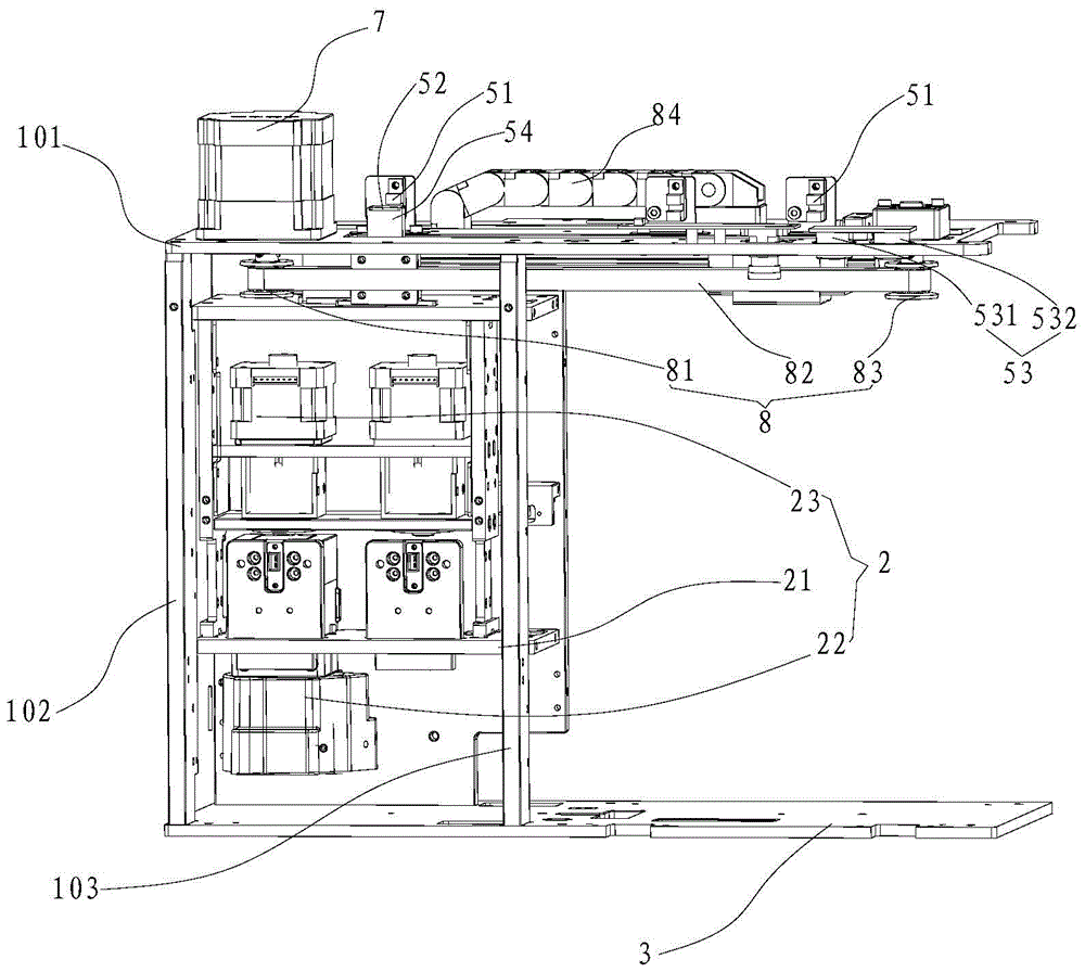 A stamping machine system