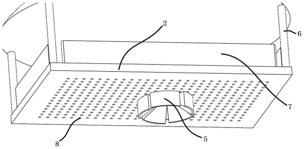 Pneumatic supporting and loading mechanism and application method thereof