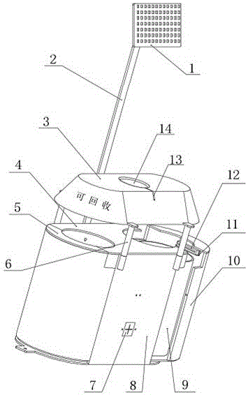 Multifunctional smart garbage can