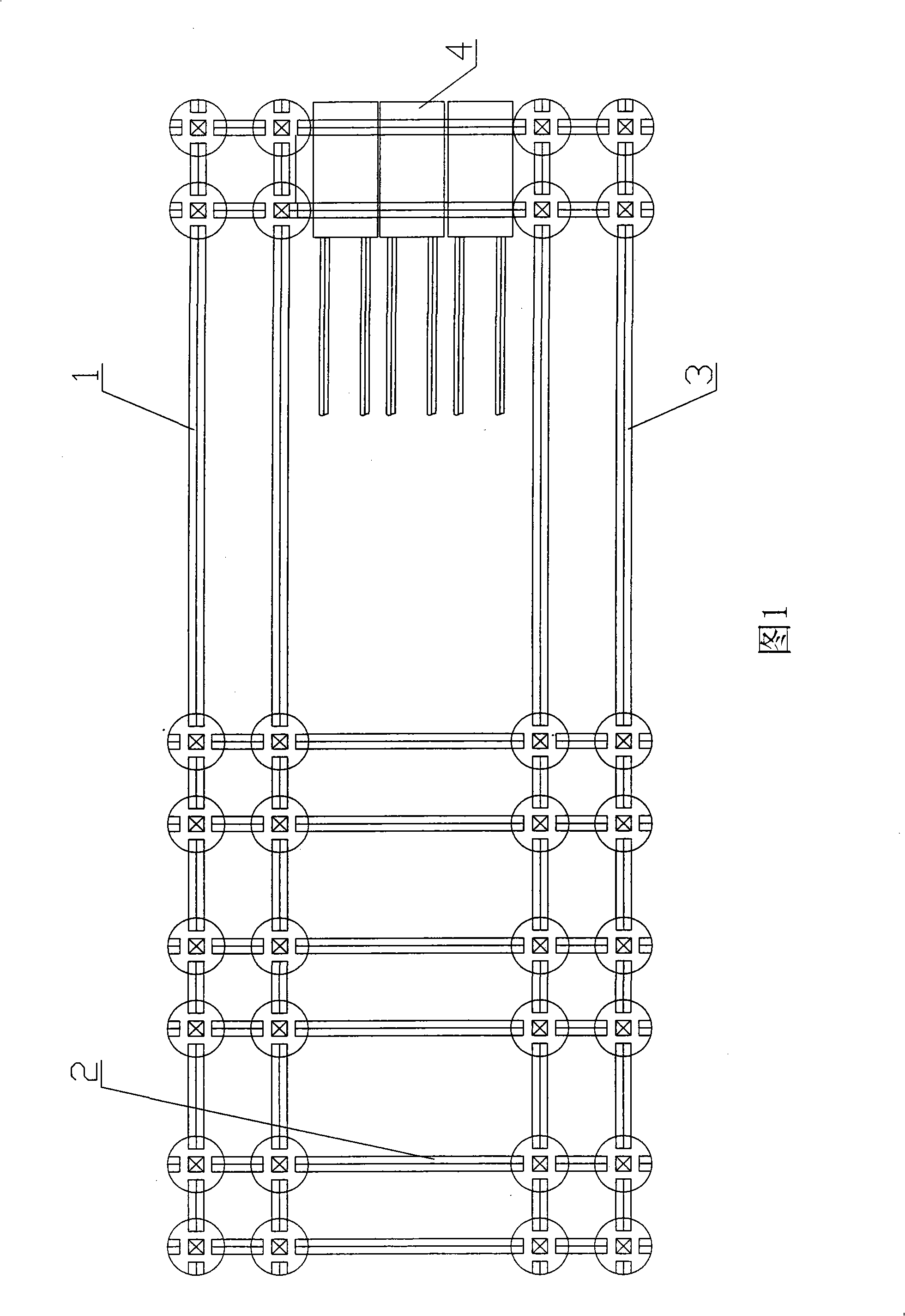 Whole-course full-automatic quick production line of wall board