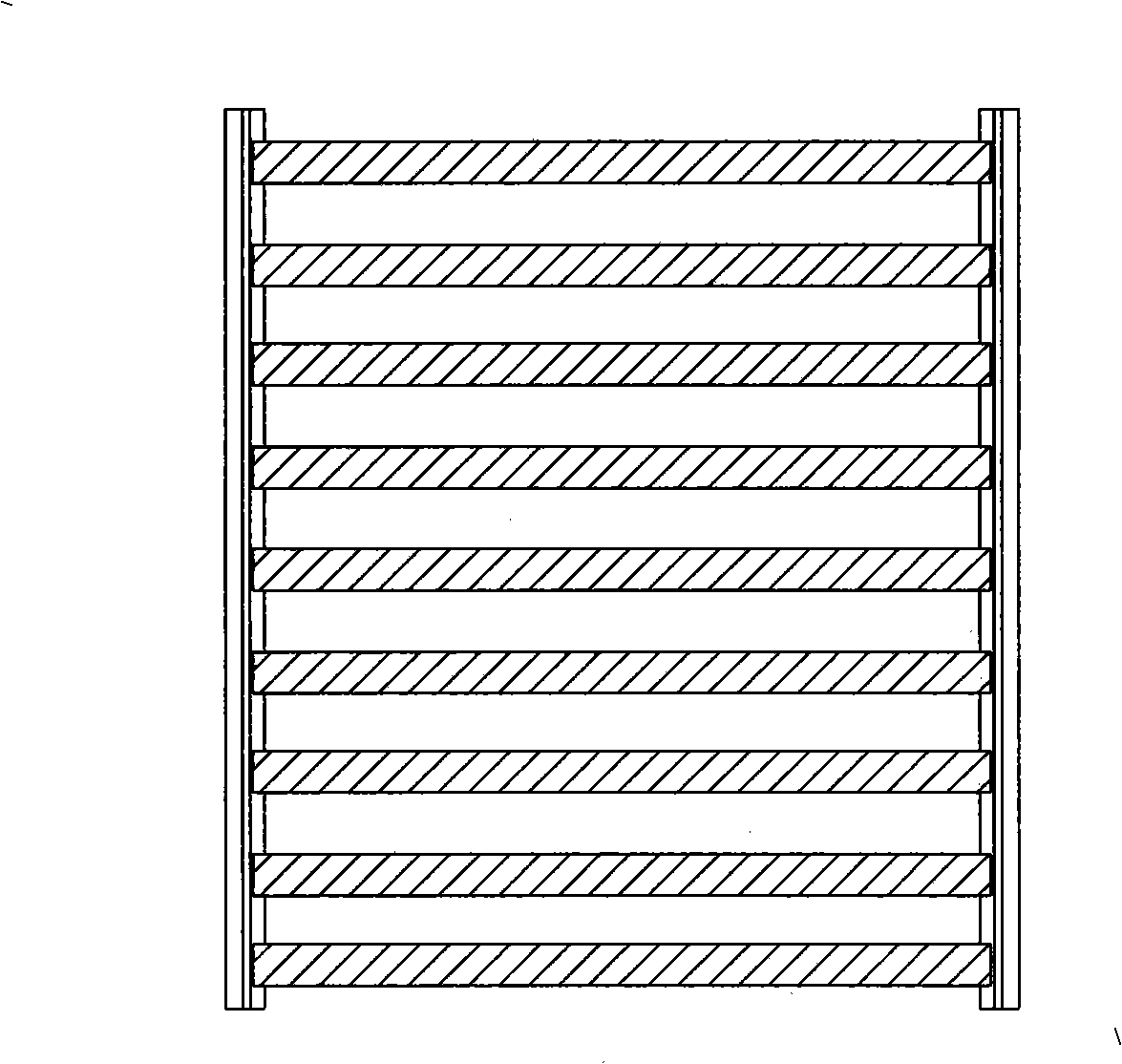 Whole-course full-automatic quick production line of wall board