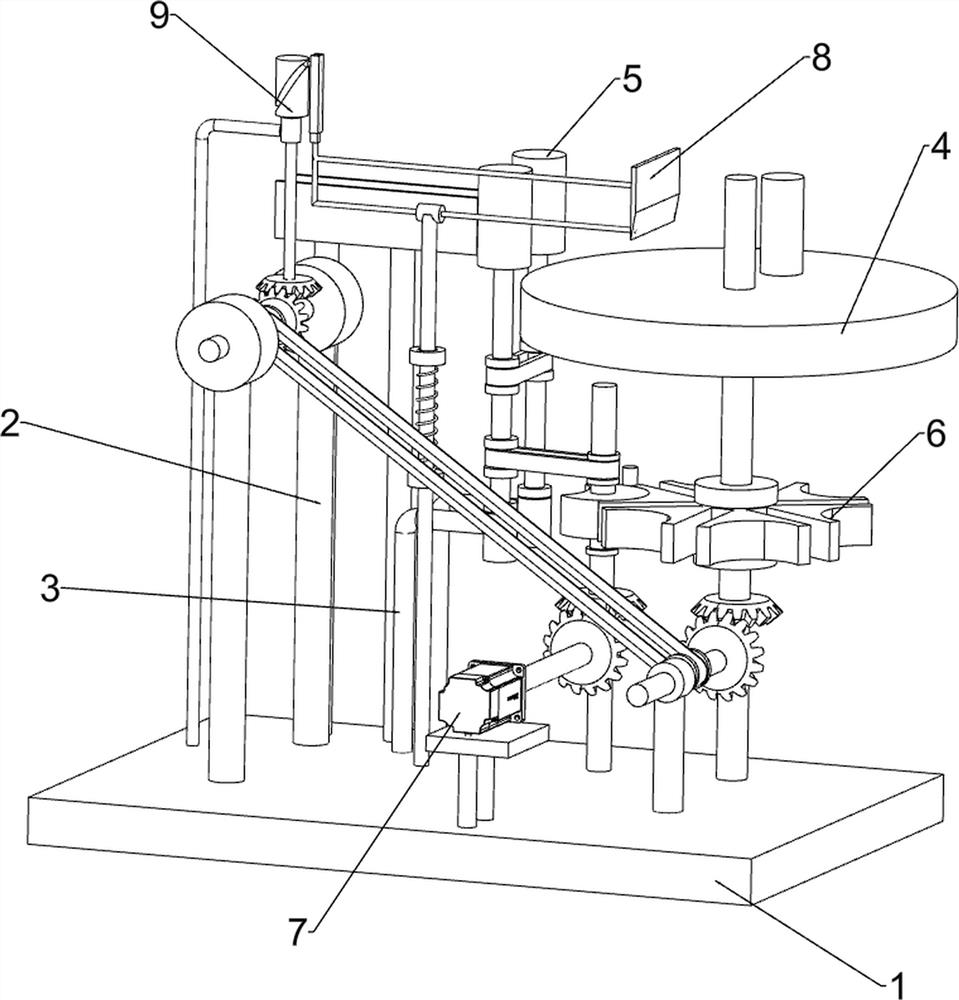 Small reinforcing steel bar looping device for construction site