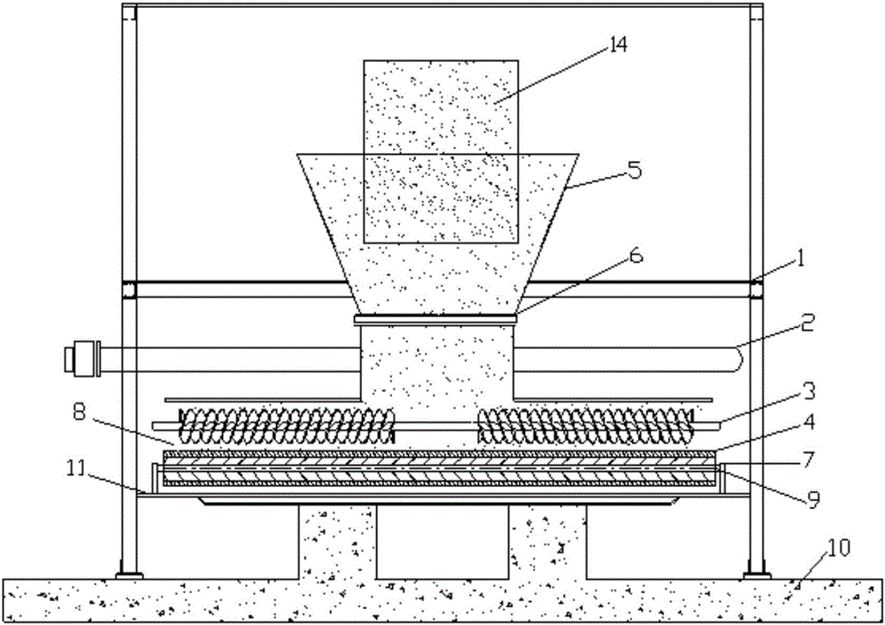 Fixed bed reactor used for low-temperature continuous pyrolysis treatment of waste circuit boards, and method thereof