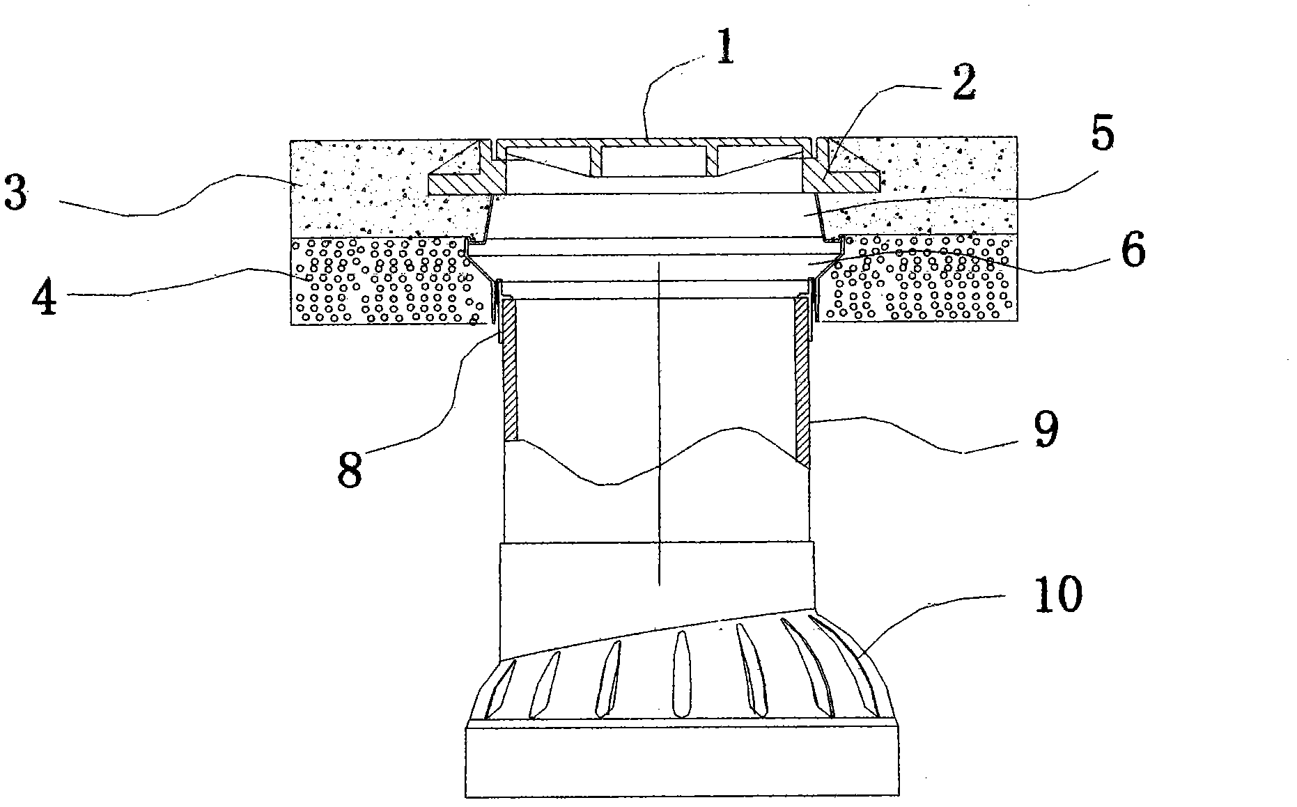 Check ring combination for road manhole and steel support ring for installing check ring combination