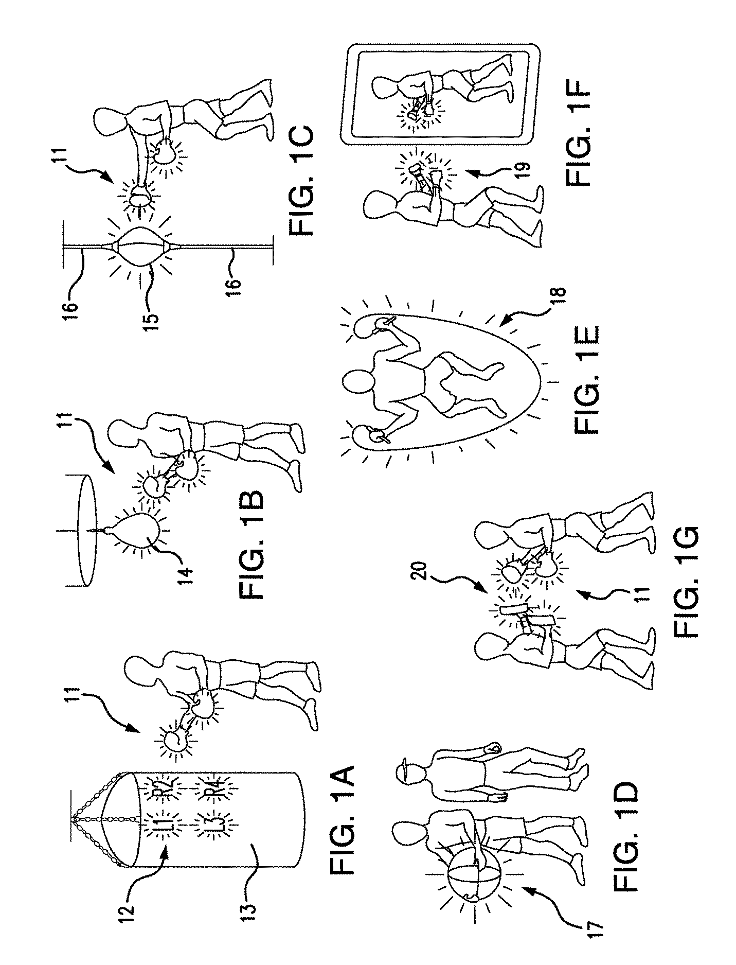 Fitness training method using UV light