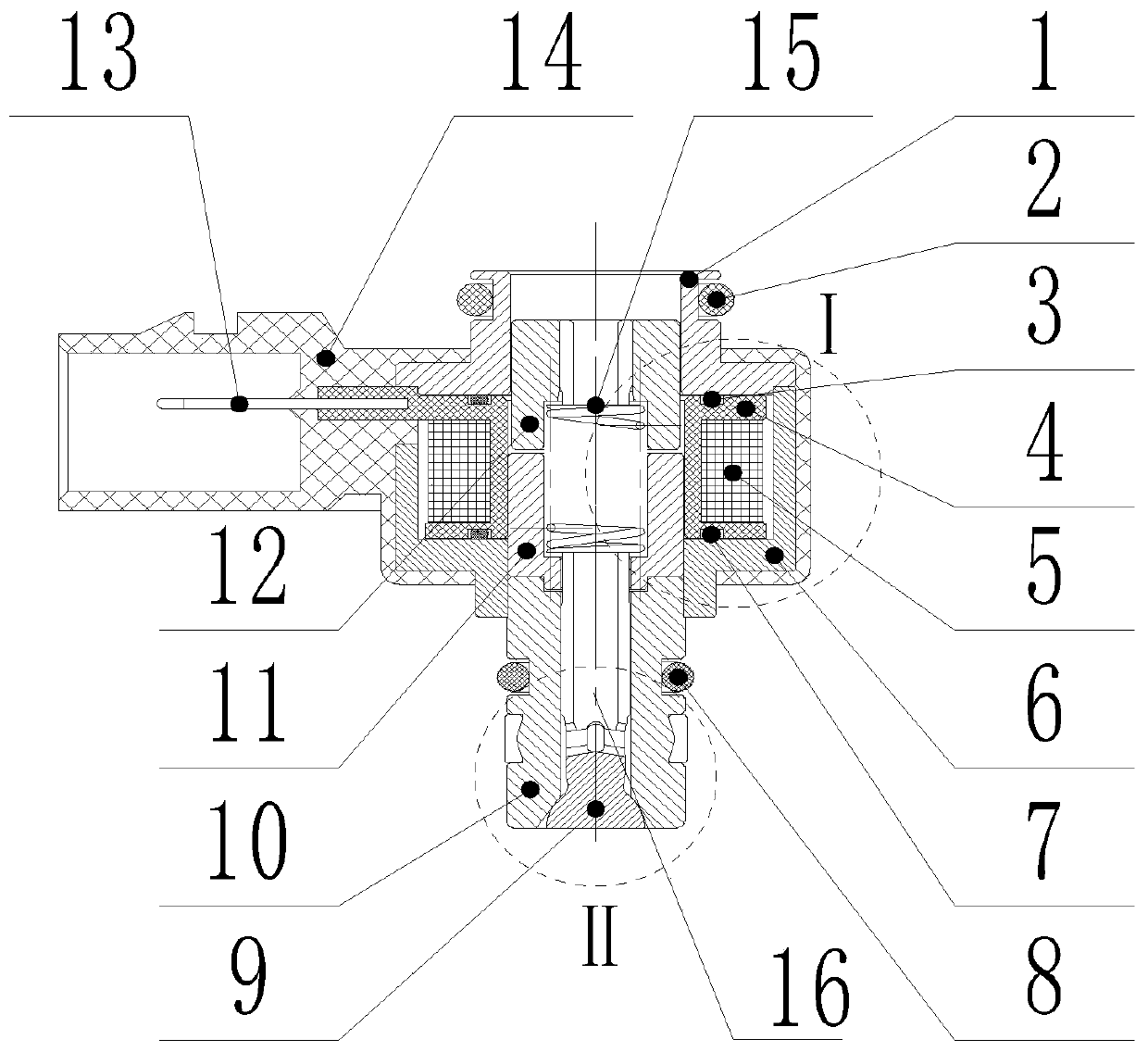 Low-power-consumption driving gas metering valve for heavy oil piston engine fuel oil gas-assisted injection