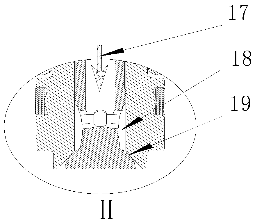 Low-power-consumption driving gas metering valve for heavy oil piston engine fuel oil gas-assisted injection