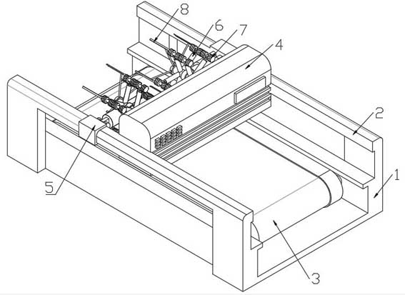 Ironing machine for cloth shrinking treatment