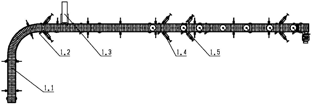 Automatic filling and inflating system of dry powder extinguisher