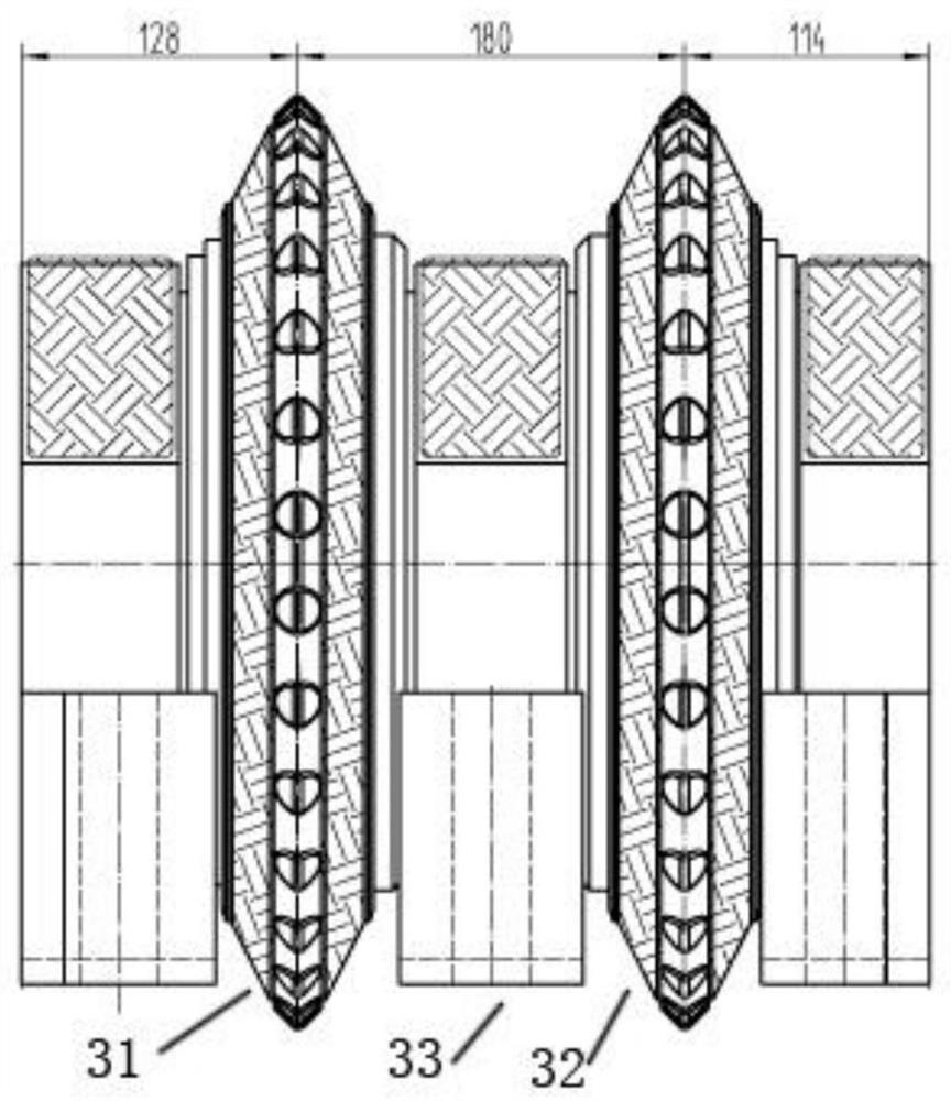 Cutterhead for shield tunneling of moderately-weathered argillaceous siltstone