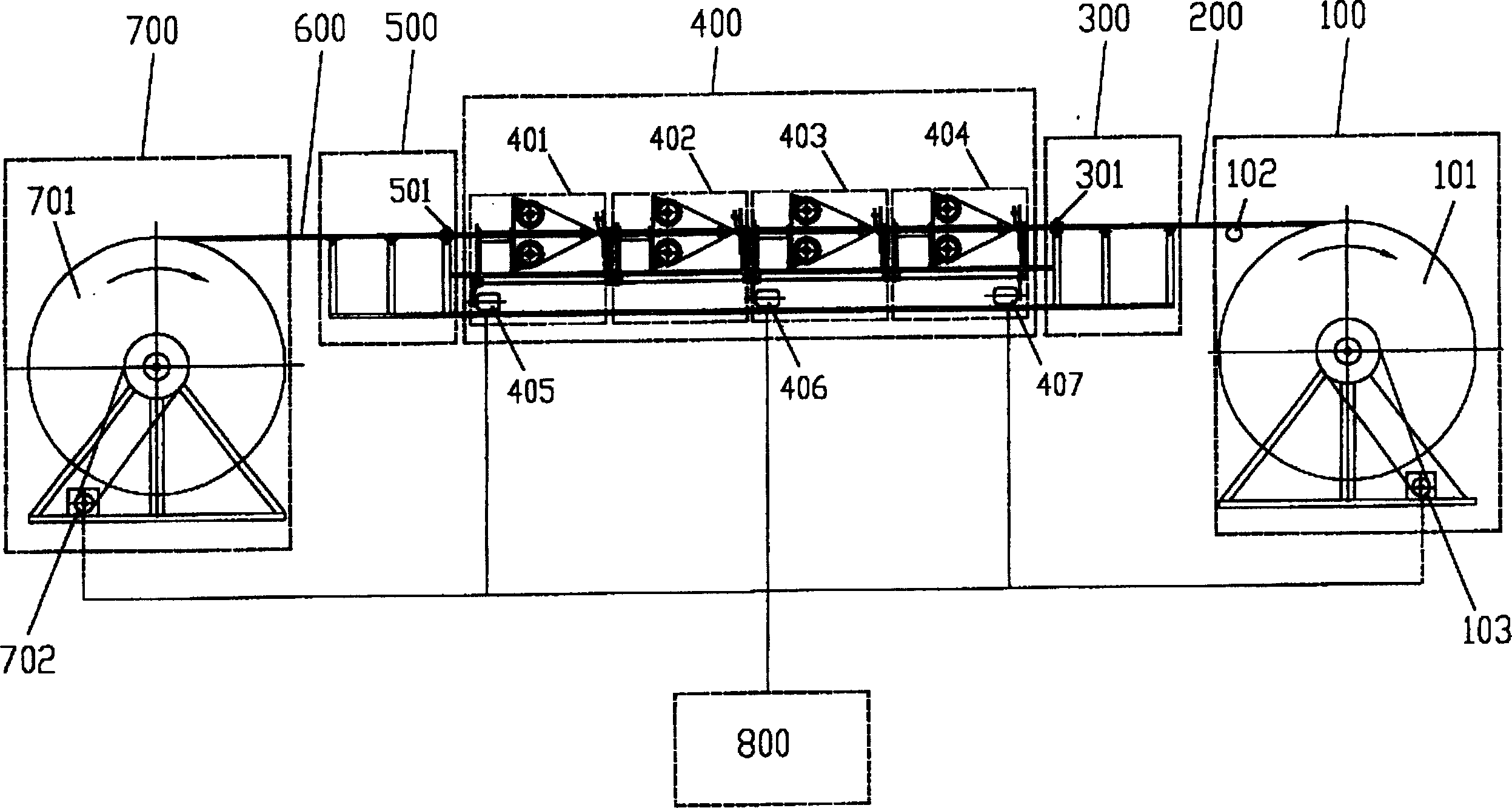 High-temp. superconductive cable winding machine