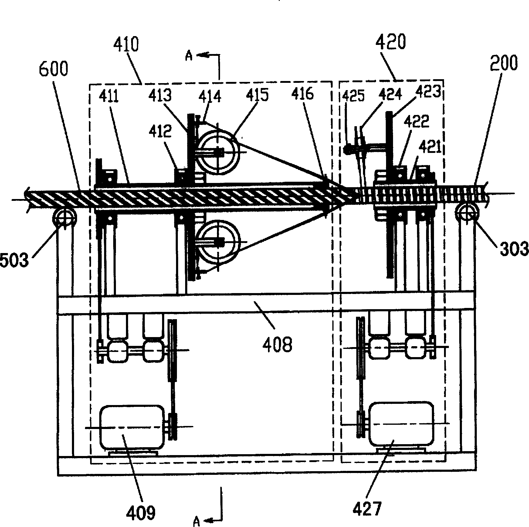 High-temp. superconductive cable winding machine