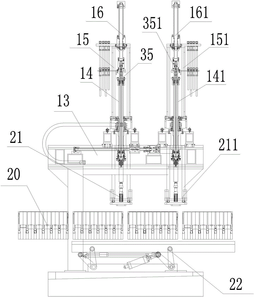 Dual-spindle type honing machine spindle reciprocating device