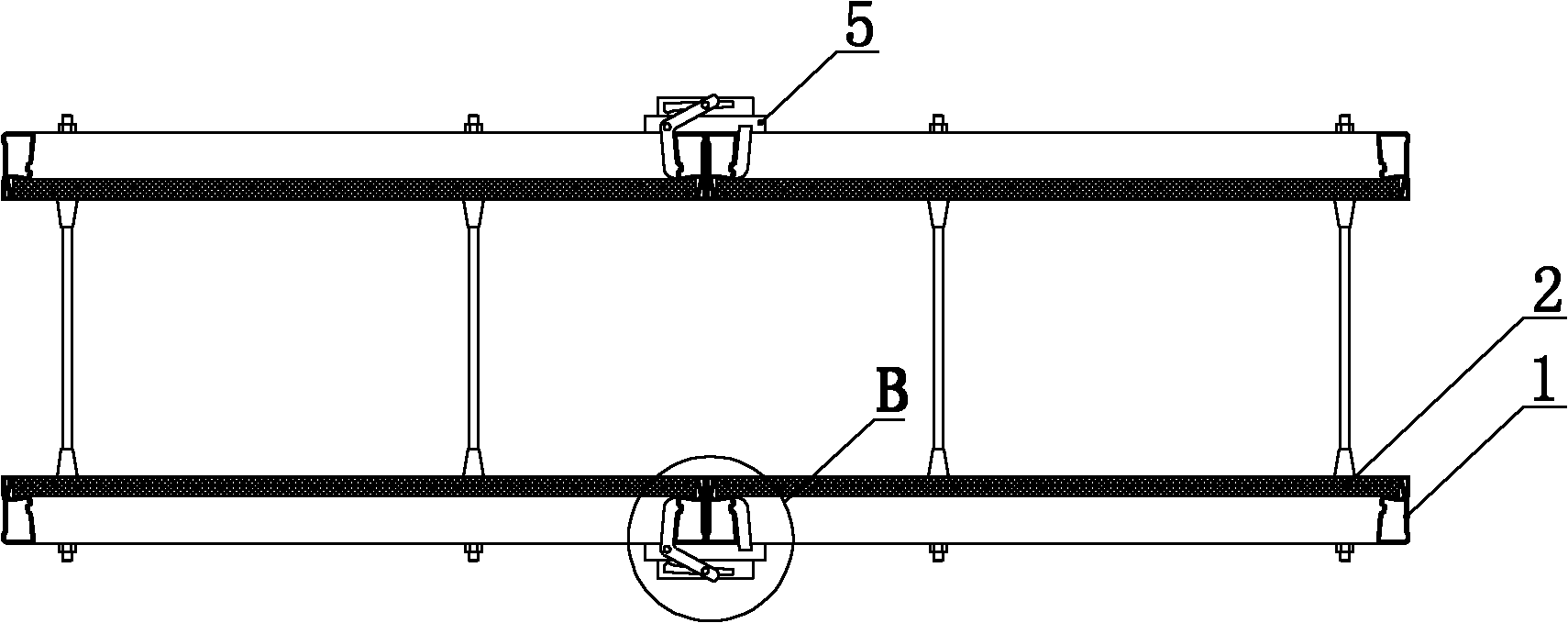 Steel frame template and assembly method thereof