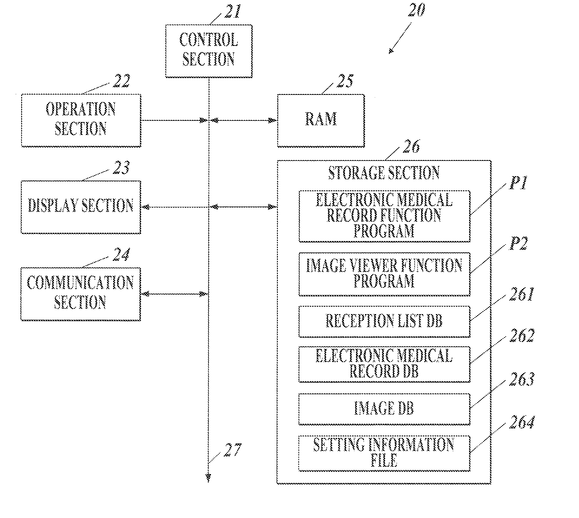 Electronic medical record apparatus and recording medium