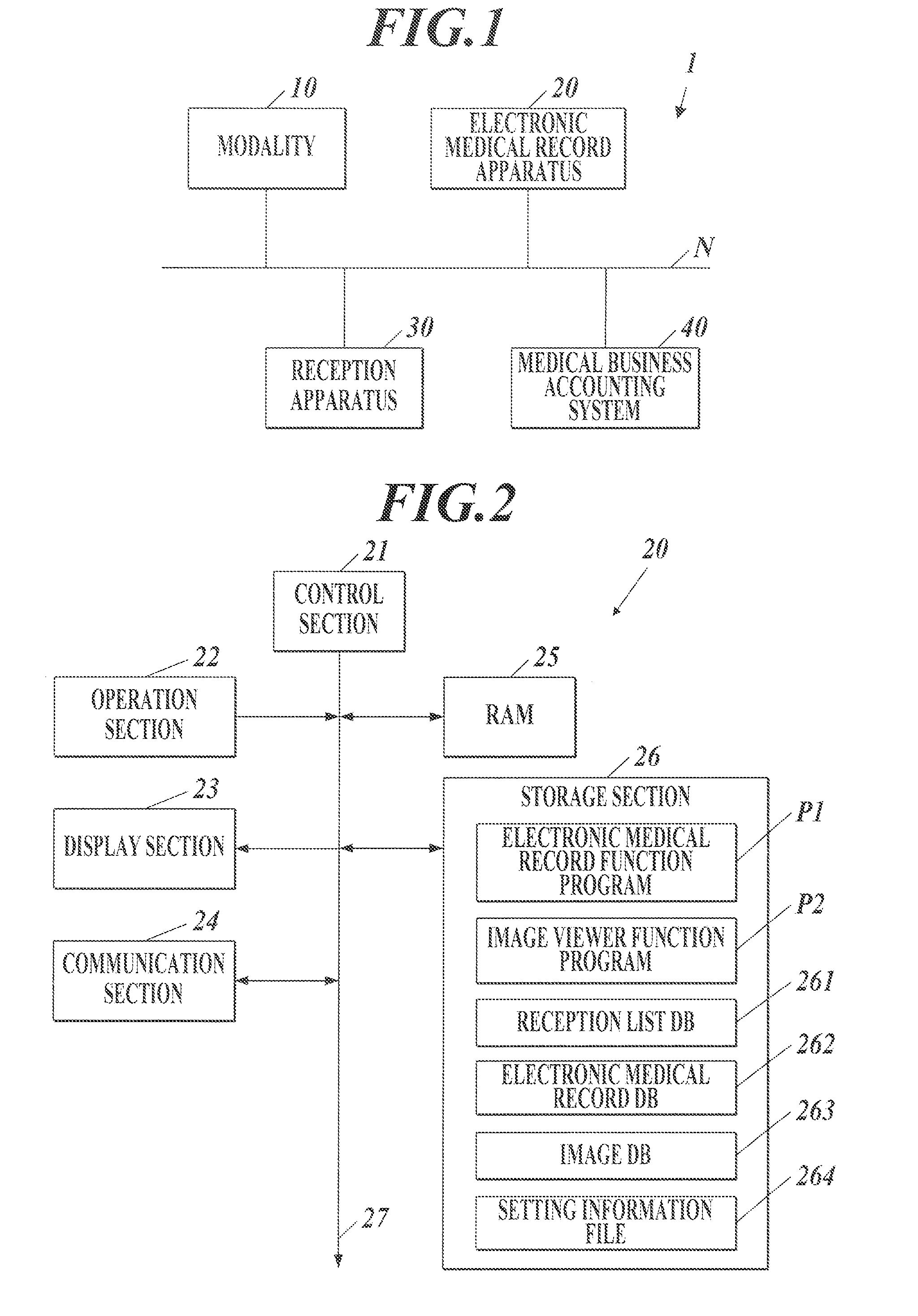 Electronic medical record apparatus and recording medium