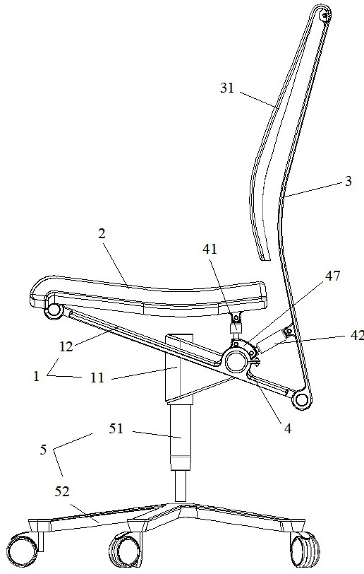 A multifunctional adjustable office chair