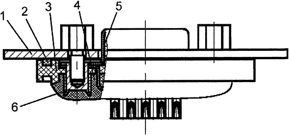 Waterproof connector support plate