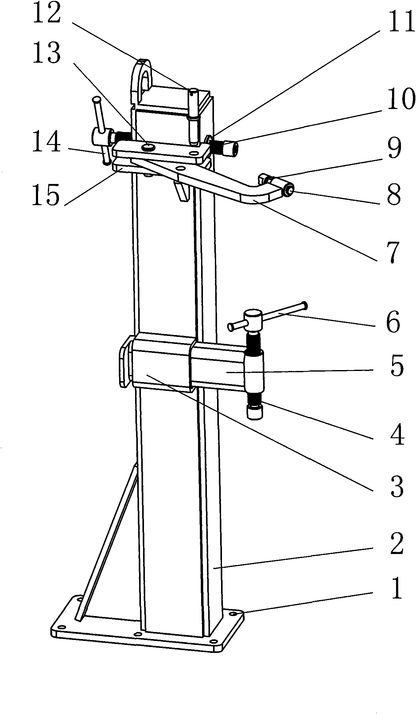 Locomotive cab steel structure flexible assembly jig