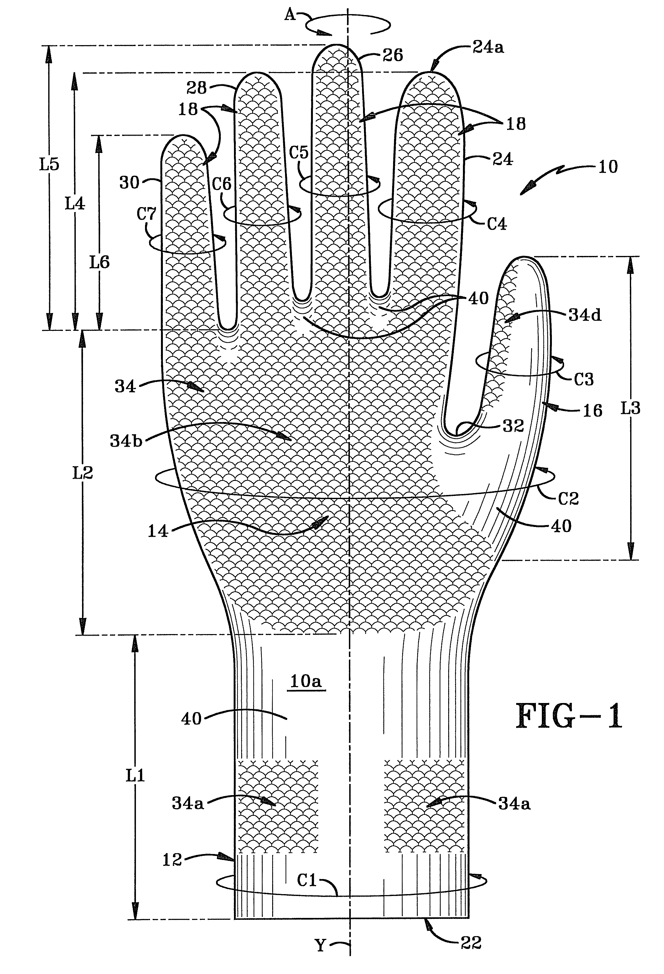 Ambidextrous glove