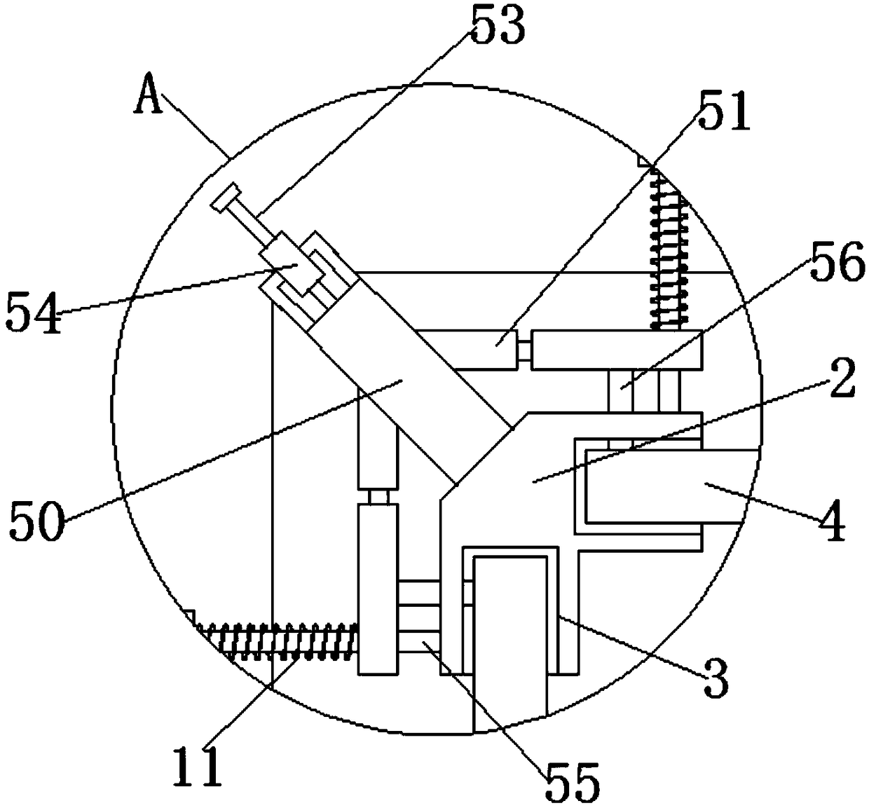 A combined cooling type power distribution cabinet