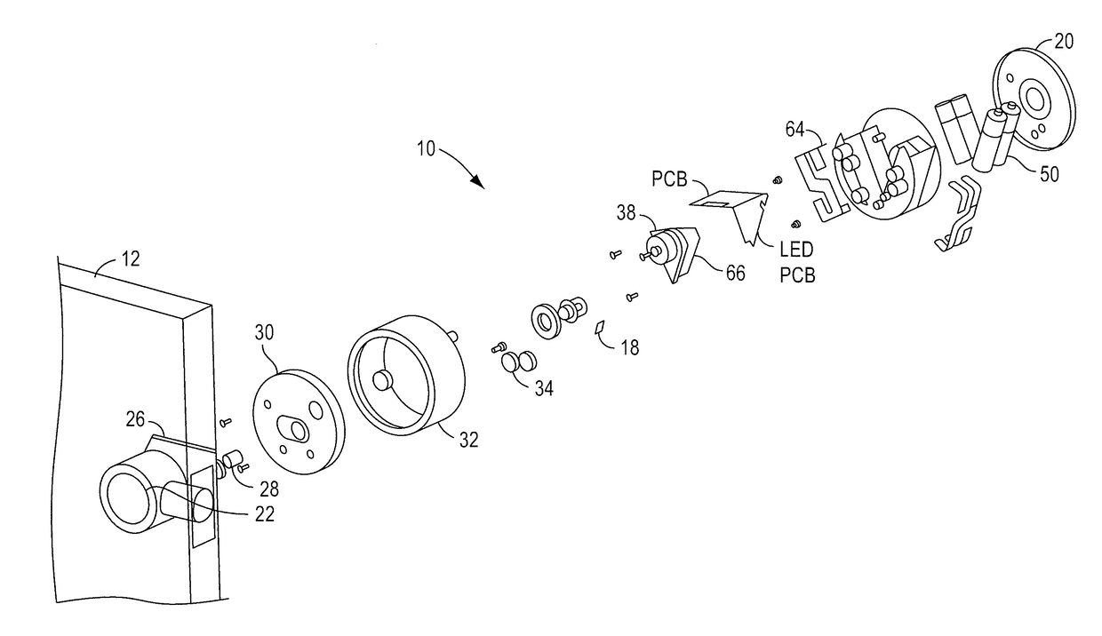 Door lock system with one or more virtual fences