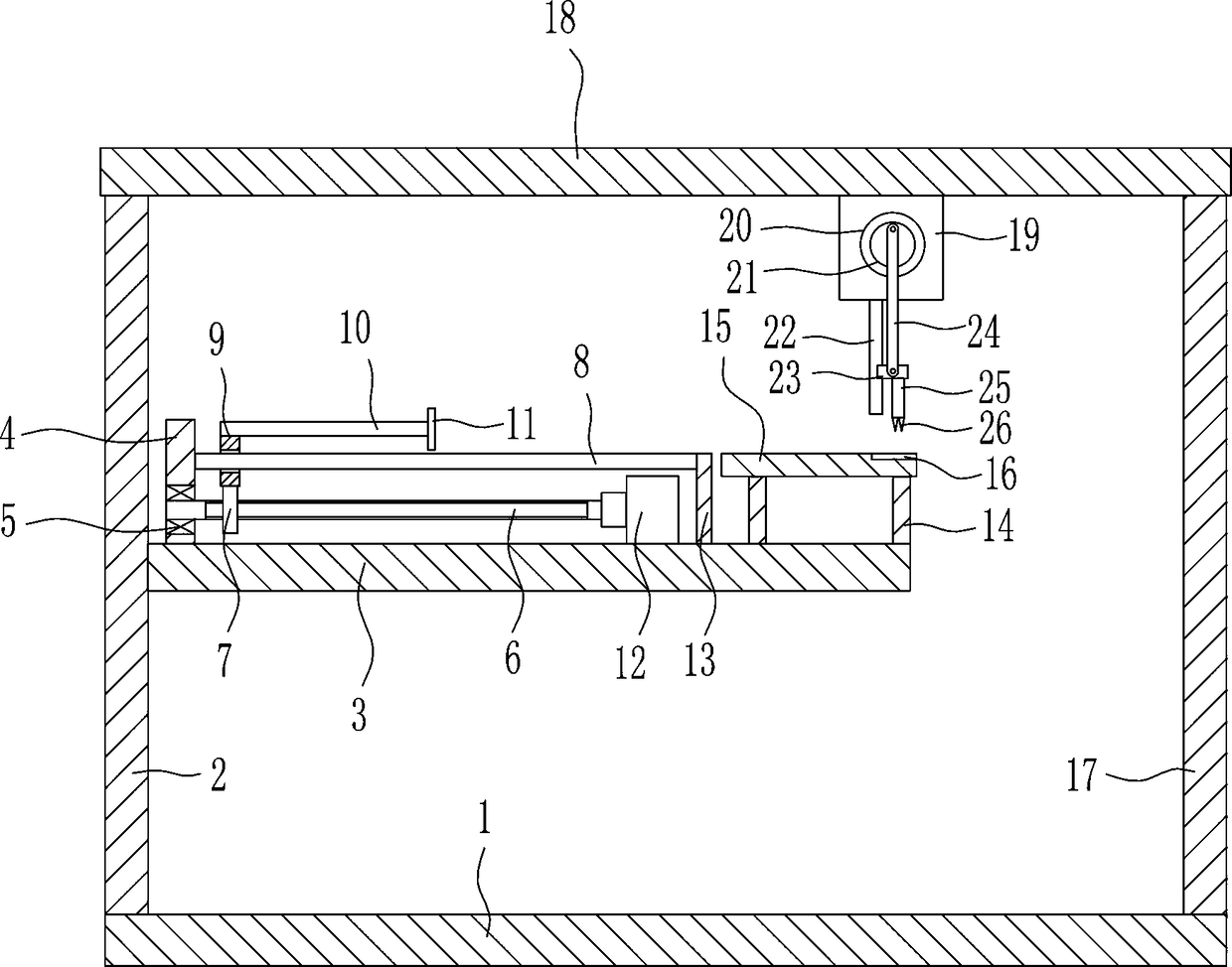 Bamboo crushing device for paper making industry