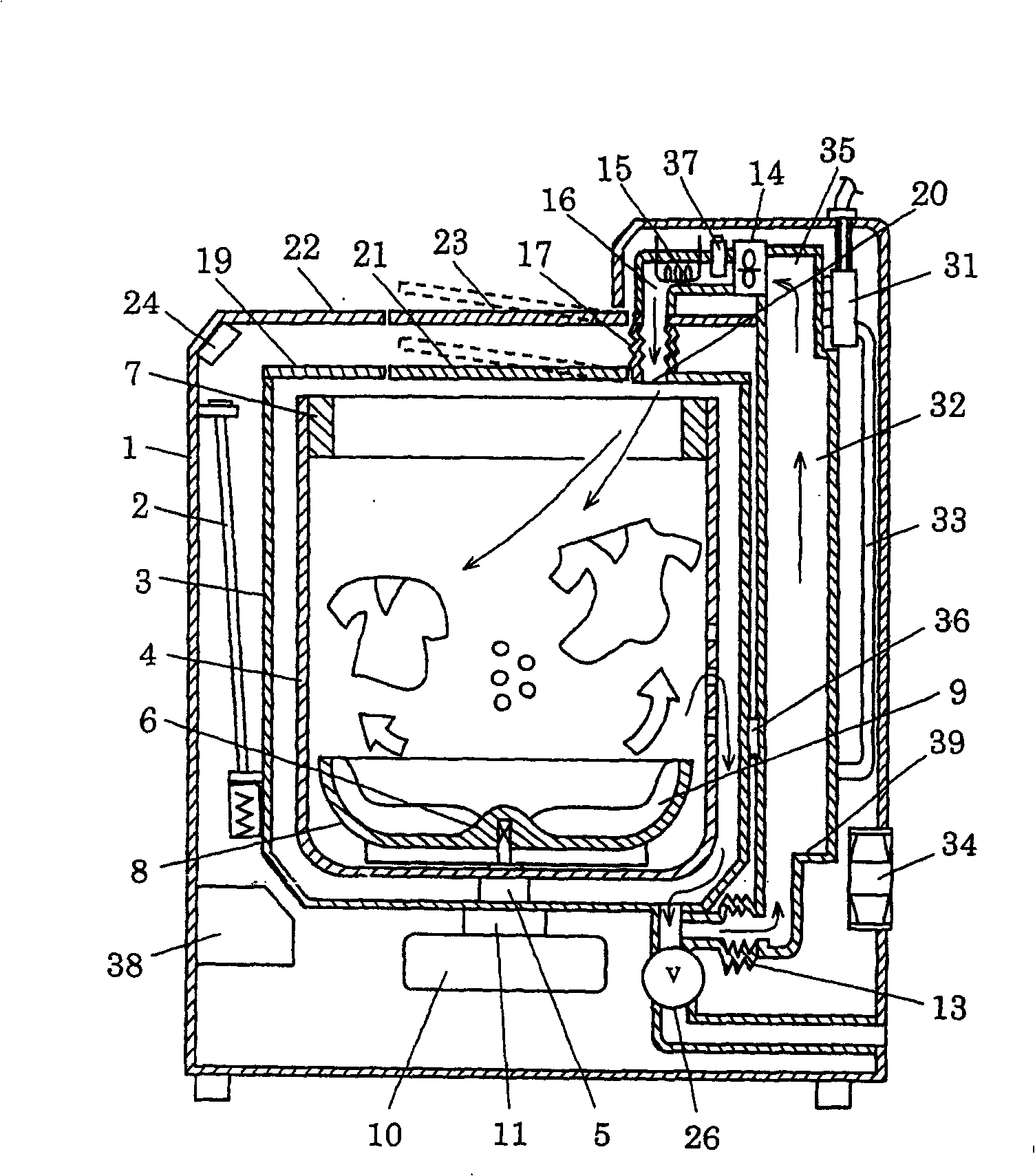 Drum washing-drying machine and drying time determining method