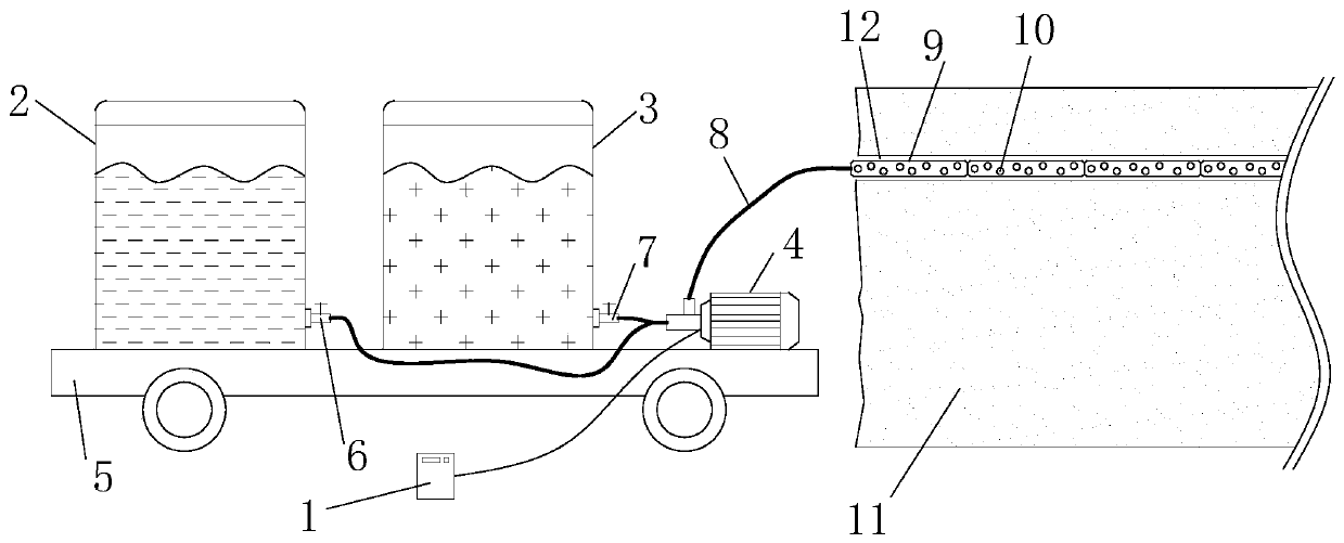 Coal seam static expansion, cracking and antireflection equipment and method