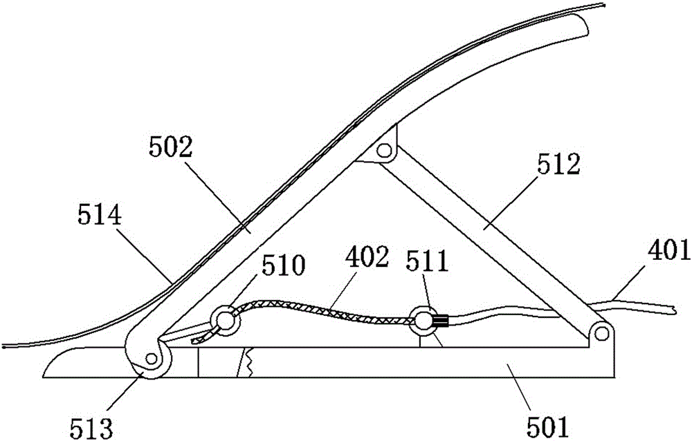 Simple type cushion overturning and driving device of parallel-edge toilet and flipping fixing seat