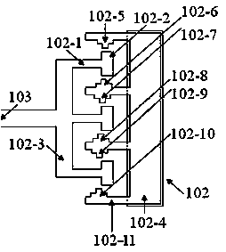 Double-layer thin film residual stress testing structure