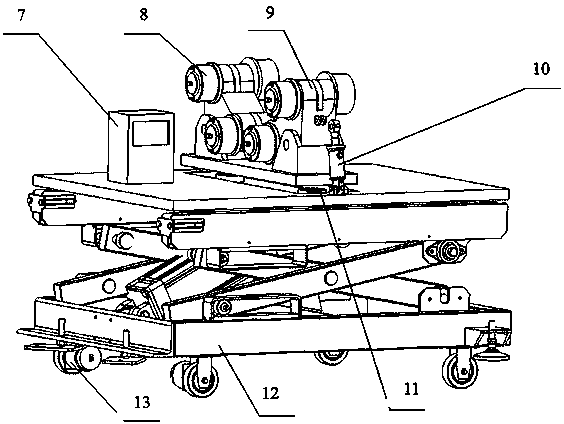 A marine weight pipe coating trolley