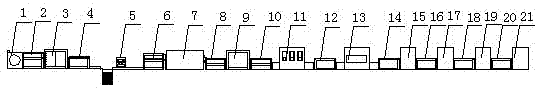 Multi-color top automatic glue dipping and drying device