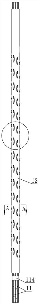 Double-layer mixing pipe and residue-free mixing bin