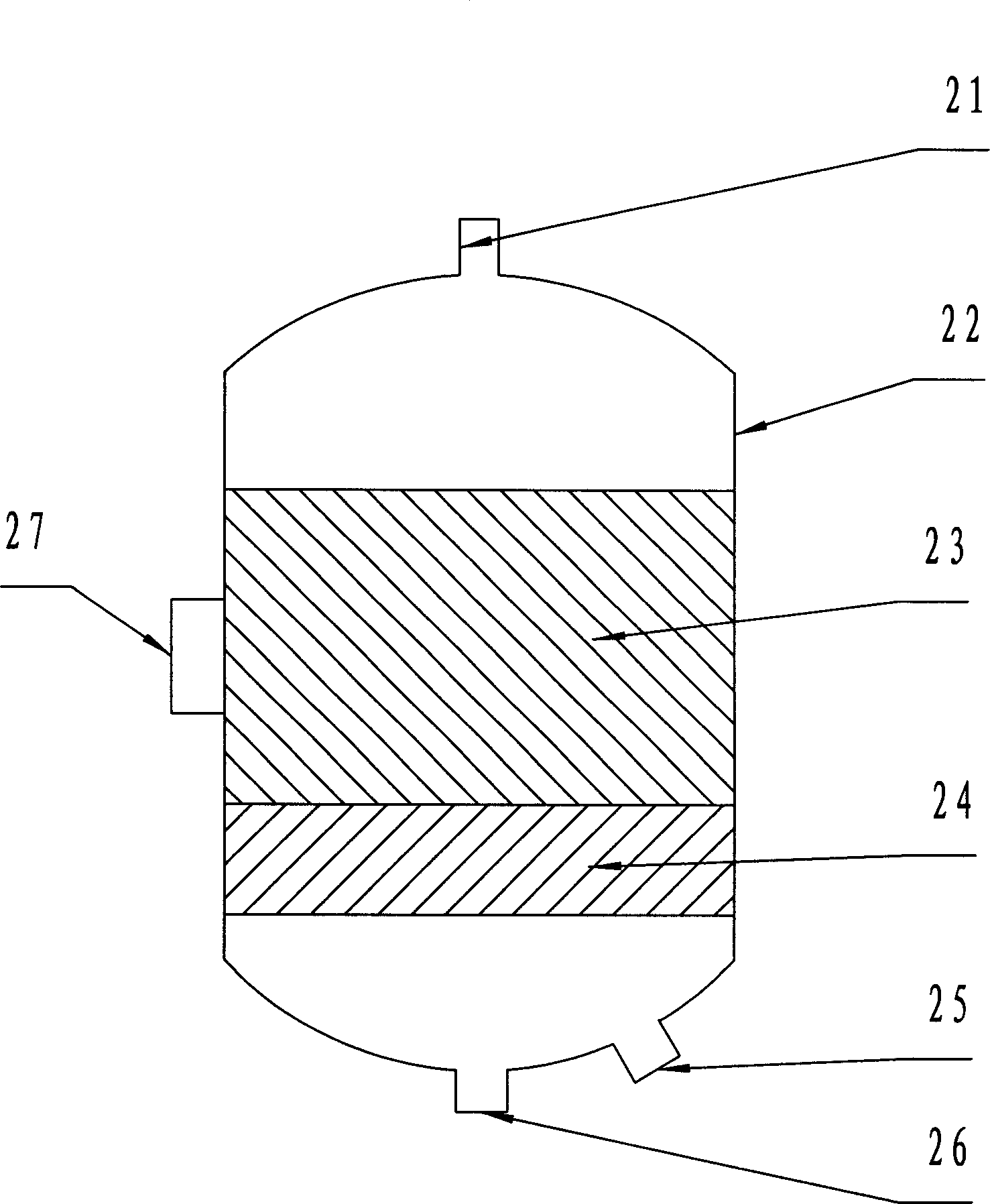 Process for treating coking waste water containing phenol and cyanogen by physical chemistry method and special device therefor