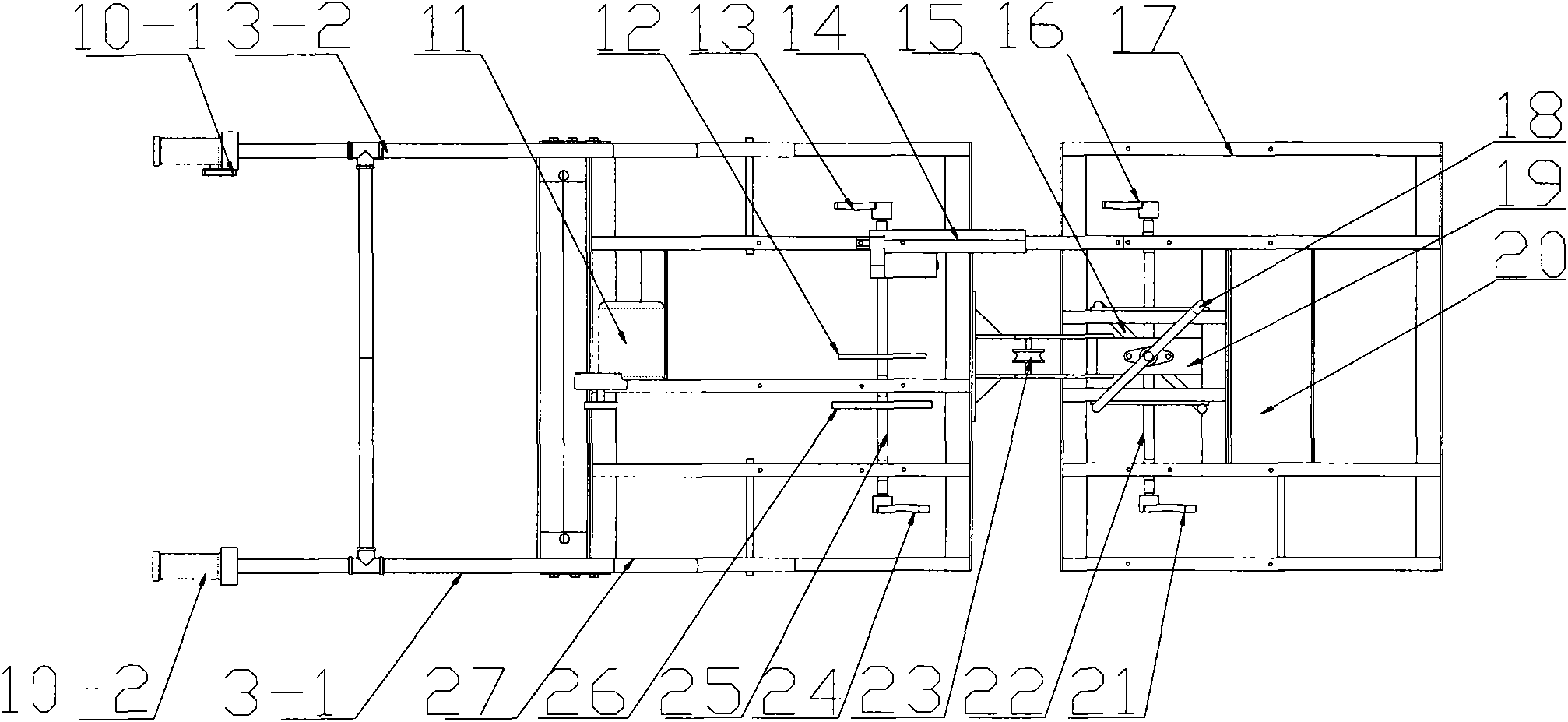 Single-person foot type stretcher vehicle