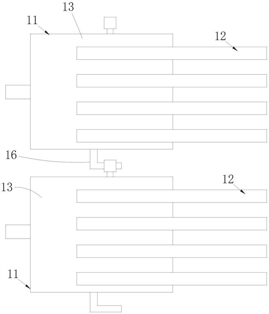 Push plate type wave maker