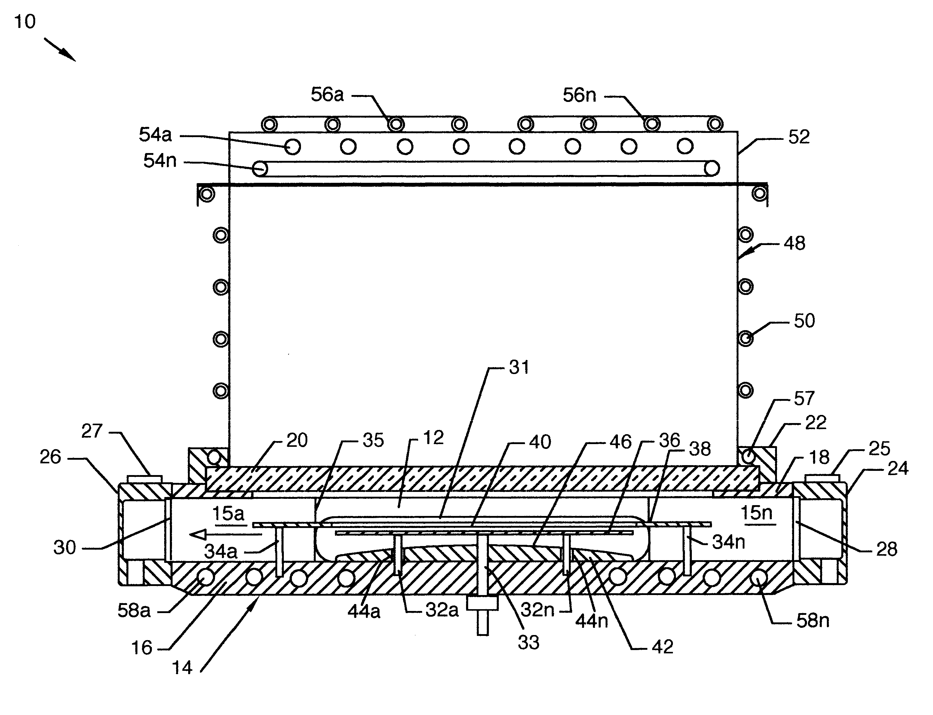 Method and apparatus for uniform direct radiant heating in a rapid thermal processing reactor