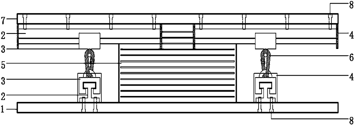 Tensile limiting isolation bearing