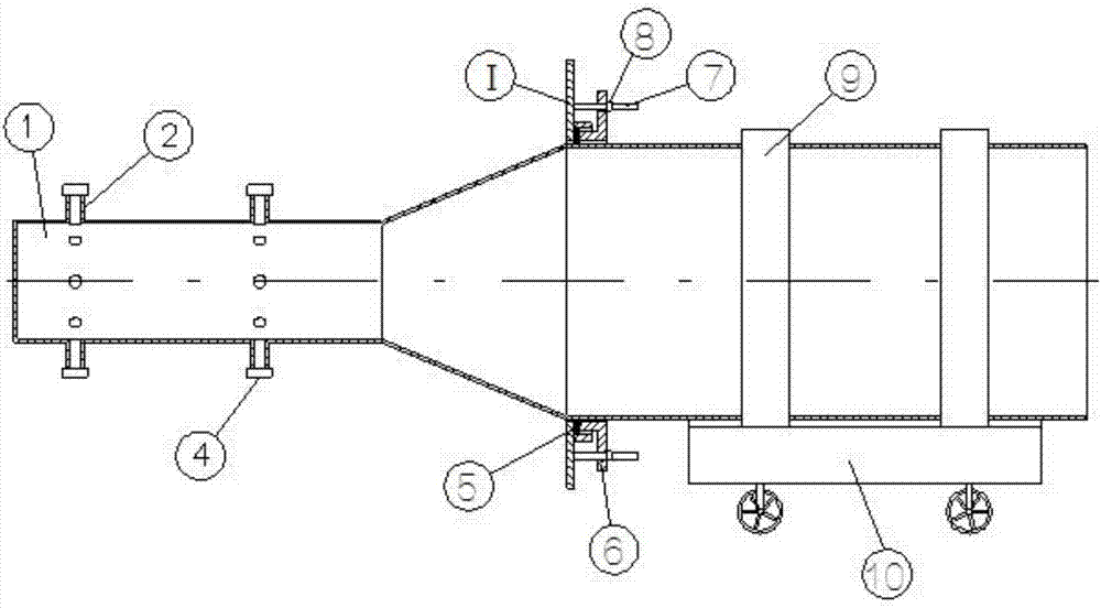 A kind of hot air blowing bulk material device and using method thereof