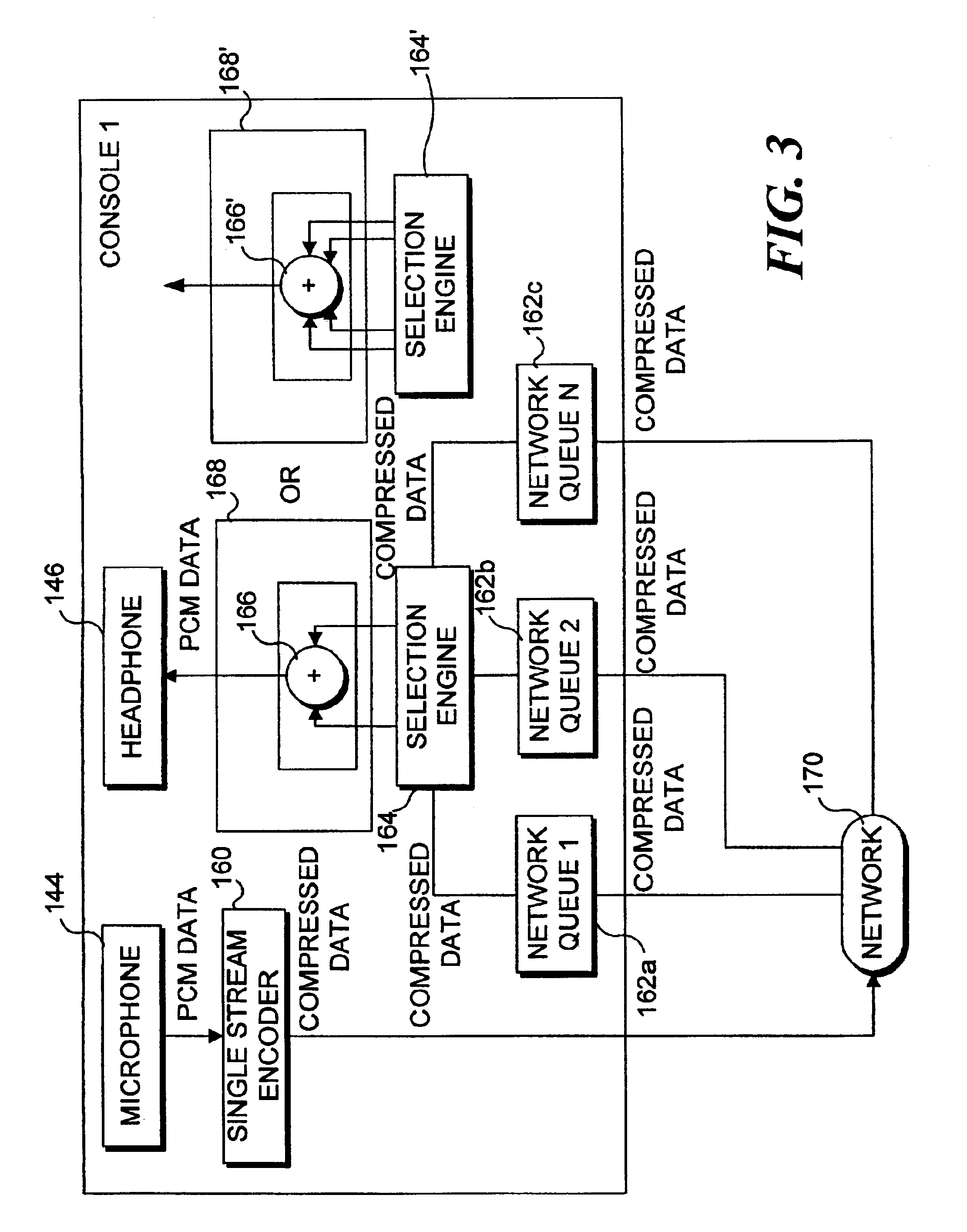 Use of multiple player real-time voice communications on a gaming device