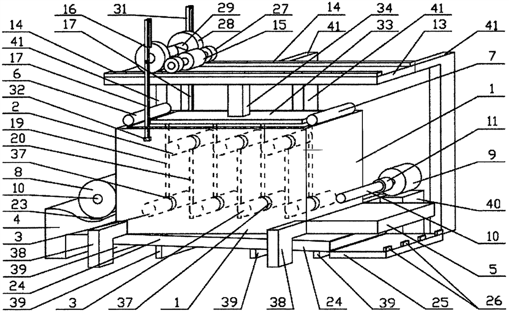 A cloth sand washing device