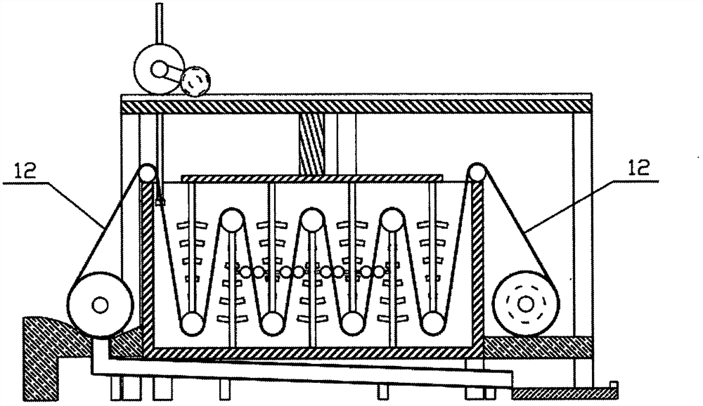 A cloth sand washing device