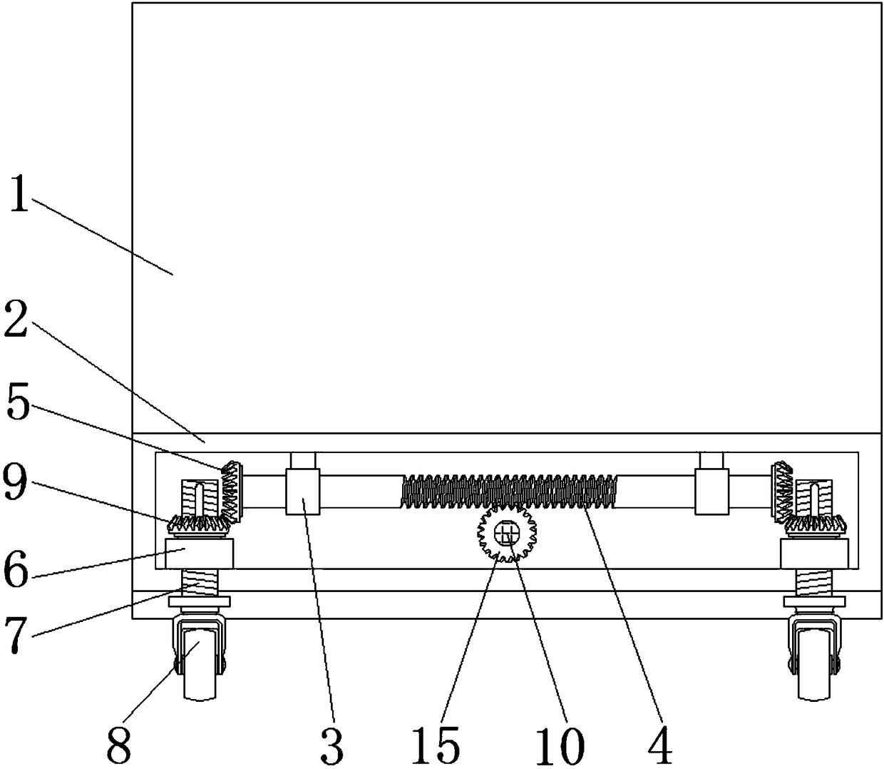 Bleaching device convenient to move and for textile processing