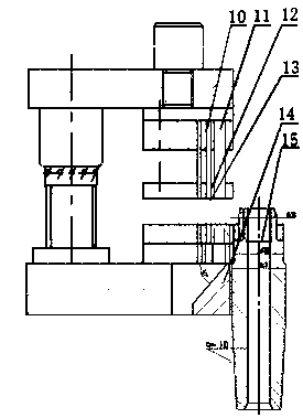 Punching mold for permanent magnet motor rotor